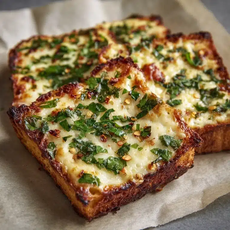 Chili Crunch Garlic Bread Recipe