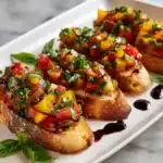 Tomato and Pepper Bruschetta Recipe
