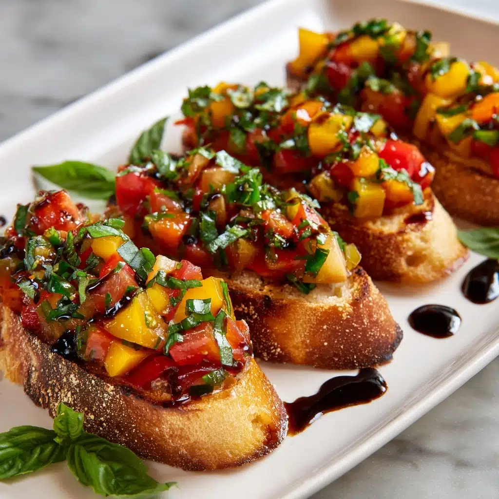 Tomato and Pepper Bruschetta Recipe