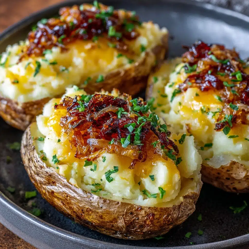 French Onion Twice Baked Potatoes Recipe