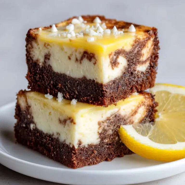 Lemon Cream Cheese Brownies Recipe