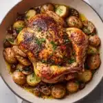 Creamy Lemon and Herb Pot Roasted Chicken Recipe