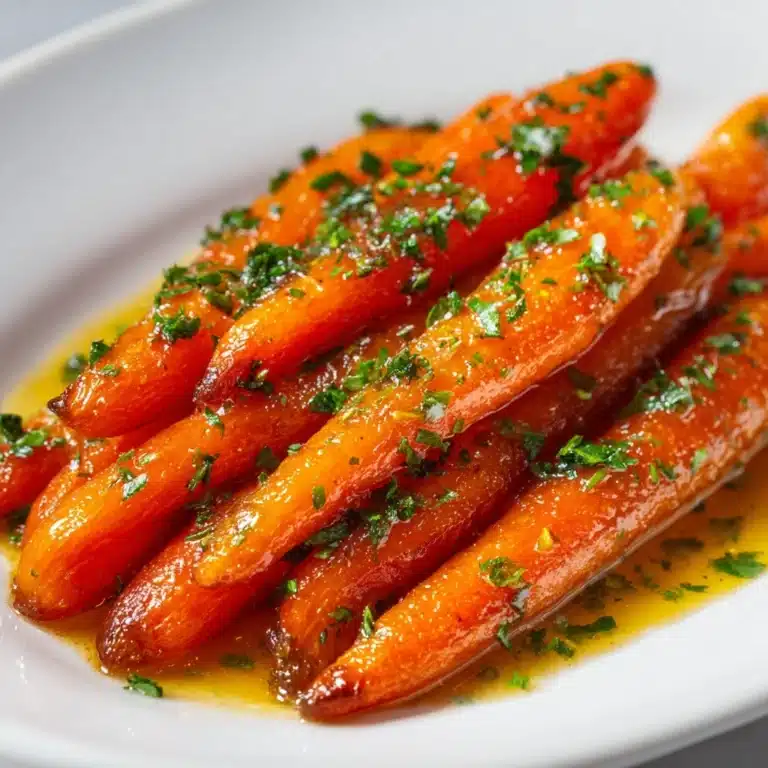 Honey Garlic Butter Roasted Carrots Recipe