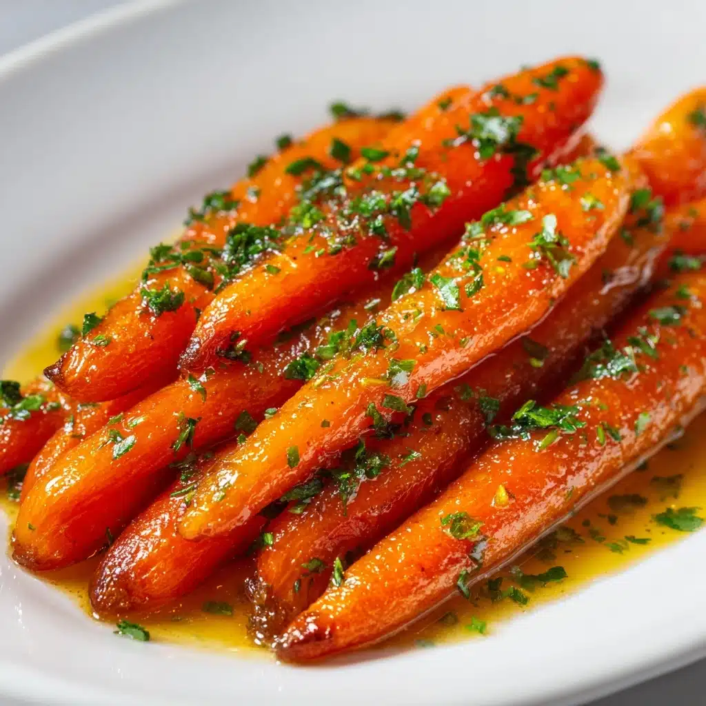 Honey Garlic Butter Roasted Carrots Recipe