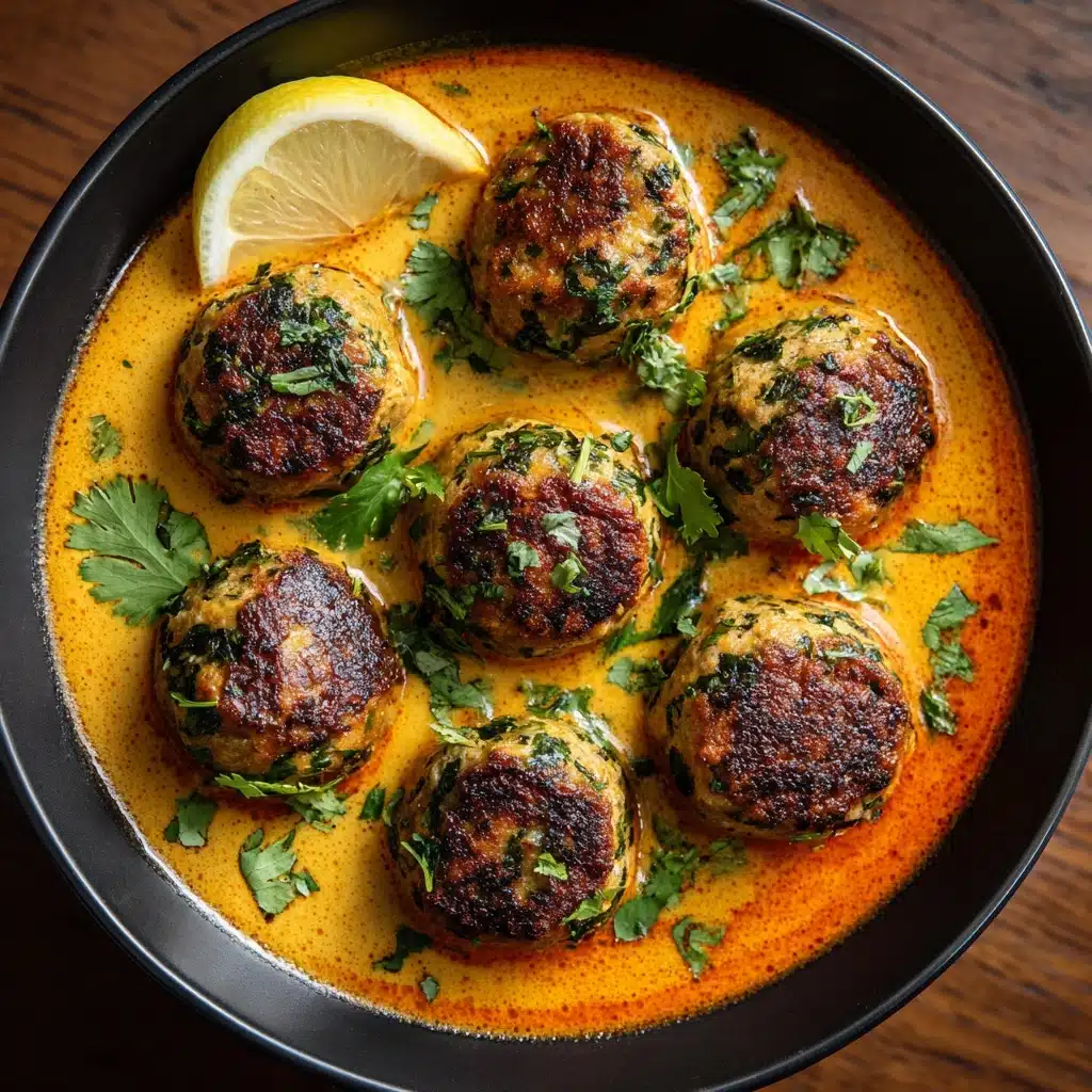 Thai Spiced Chicken Meatballs in Coconut Curry Recipe - Recipe Image