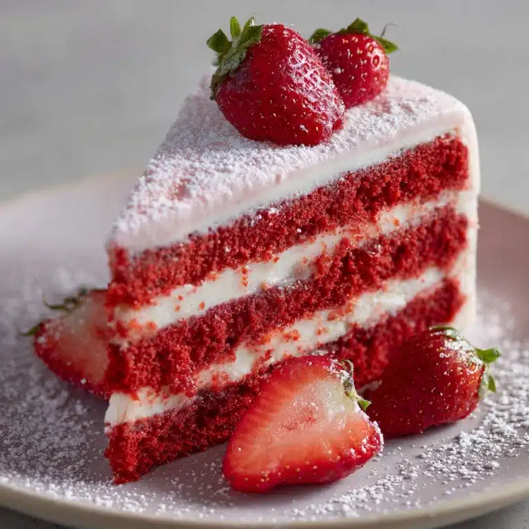 Strawberry Velvet Cake Recipe