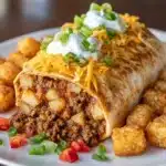 Cheesy Potato Burritos Comfort Meal Recipe