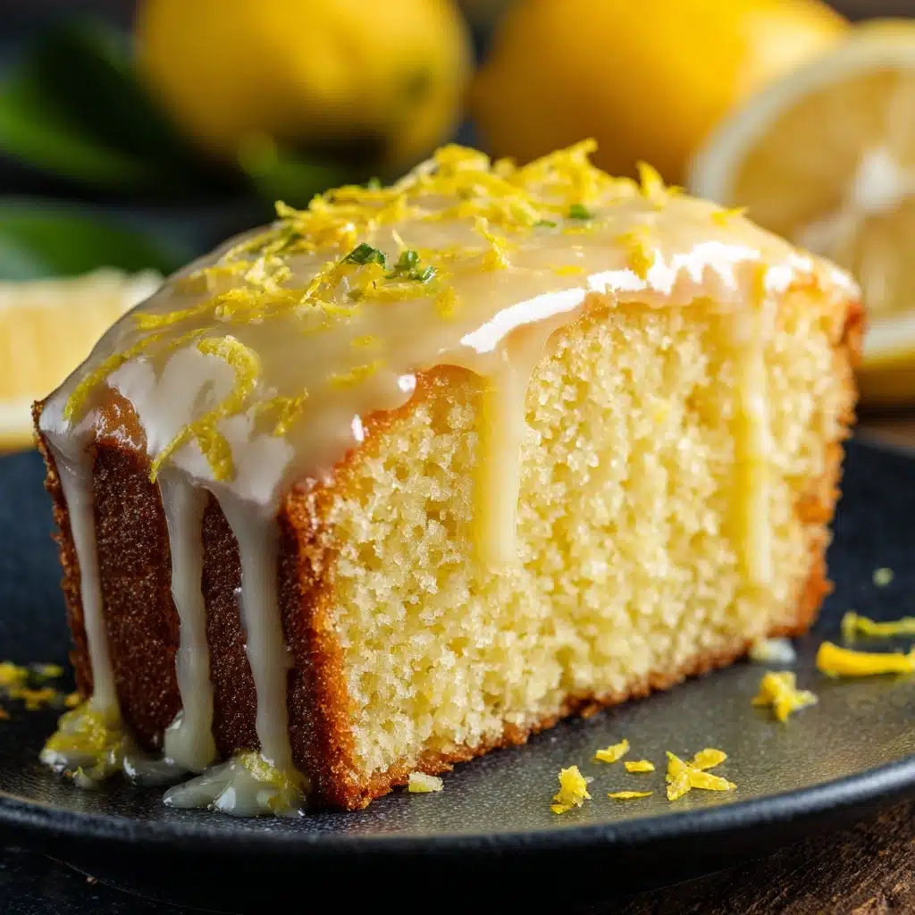 Lemon Condensed Milk Drizzle Cake Recipe - Recipe Image