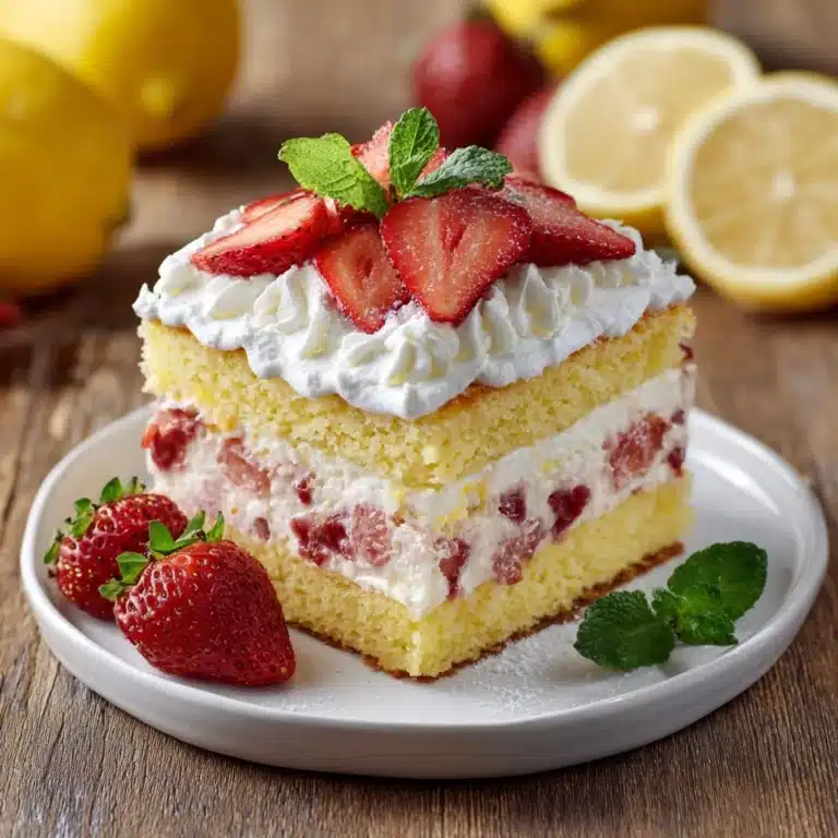Strawberry Lemonade Poke Cake Recipe