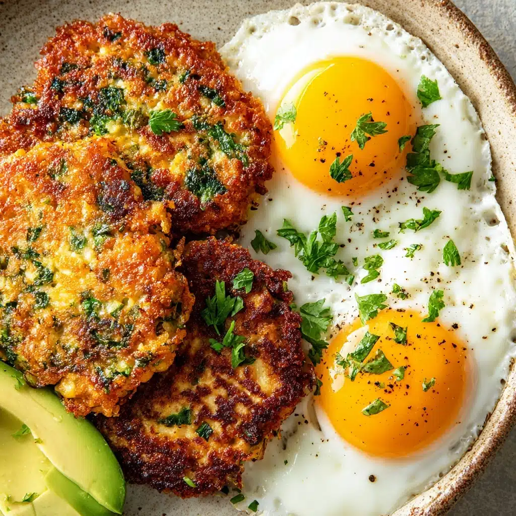 Turkey Breakfast Patties with Avocado and Egg Recipe - Recipe Image