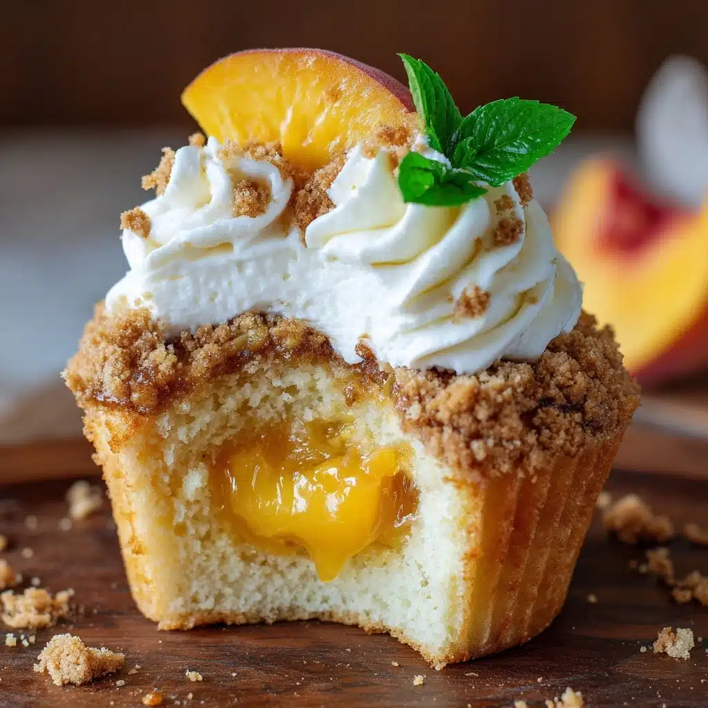 Peach Cobbler Cupcakes Recipe - Recipe Image