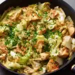 Sautéed Garlic Cabbage with Tender Chicken Recipe