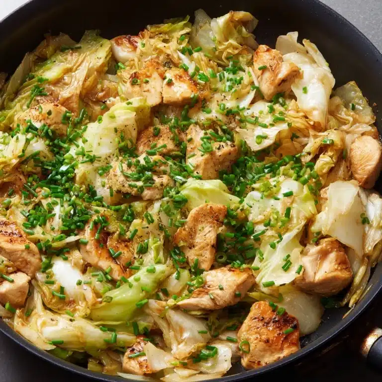Sautéed Garlic Cabbage with Tender Chicken Recipe