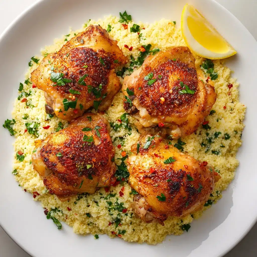 Lemon Garlic Butter Crock Pot Chicken Thighs Recipe - Recipe Image