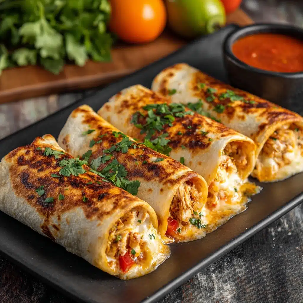 Baked Chicken Chimichangas Recipe - Recipe Image