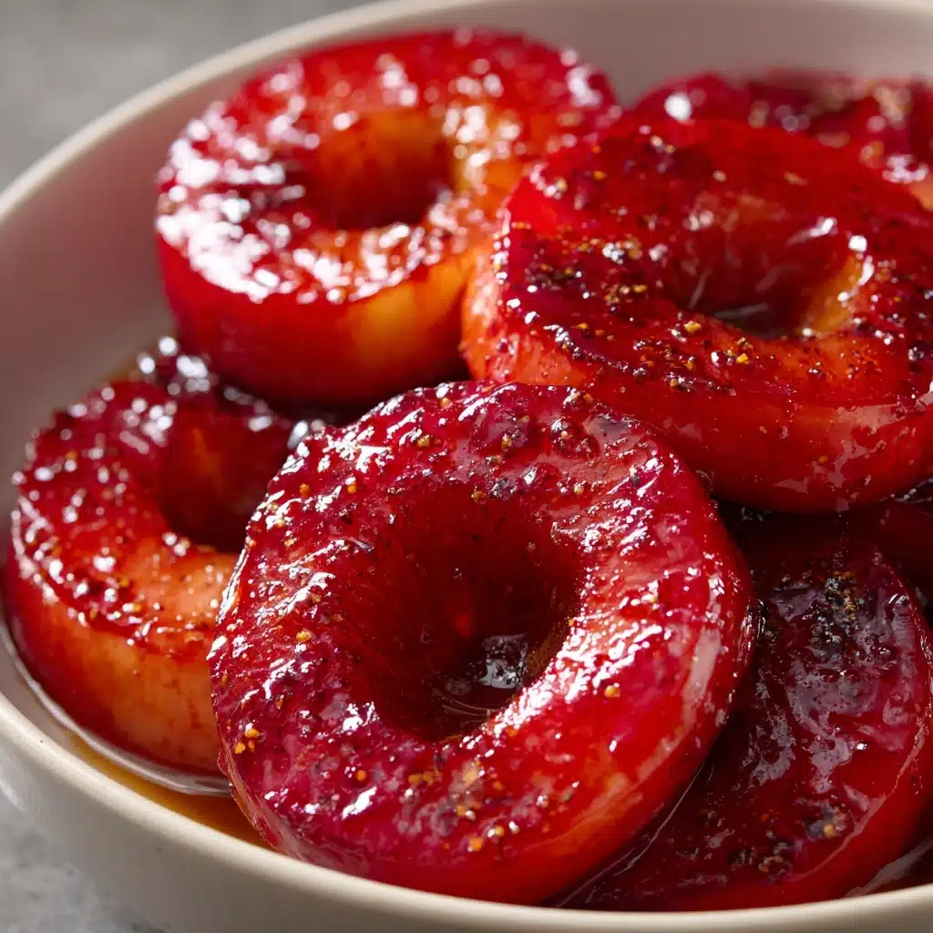 Old-Fashioned Red Cinnamon Apple Rings Recipe - Recipe Image
