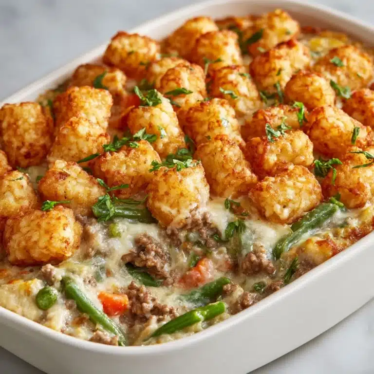 Green Bean Casserole with Tater Tots: Irresistibly Cozy Recipe