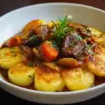 Beef Stew with Potato Topping Recipe