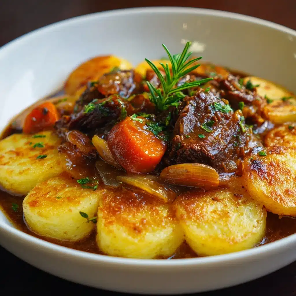 Beef Stew with Potato Topping Recipe