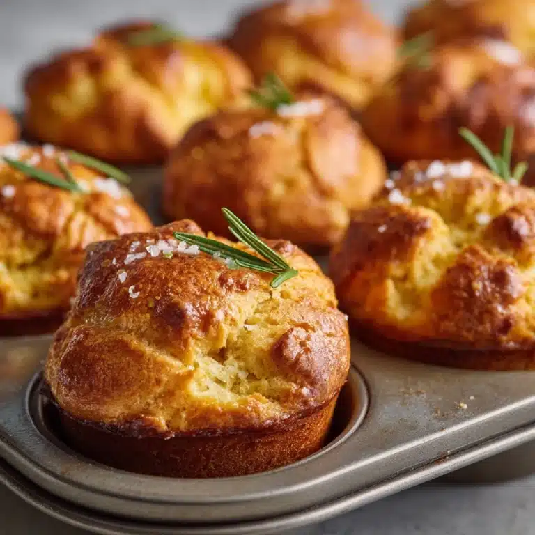 Rosemary Garlic Focaccia Muffins Recipe