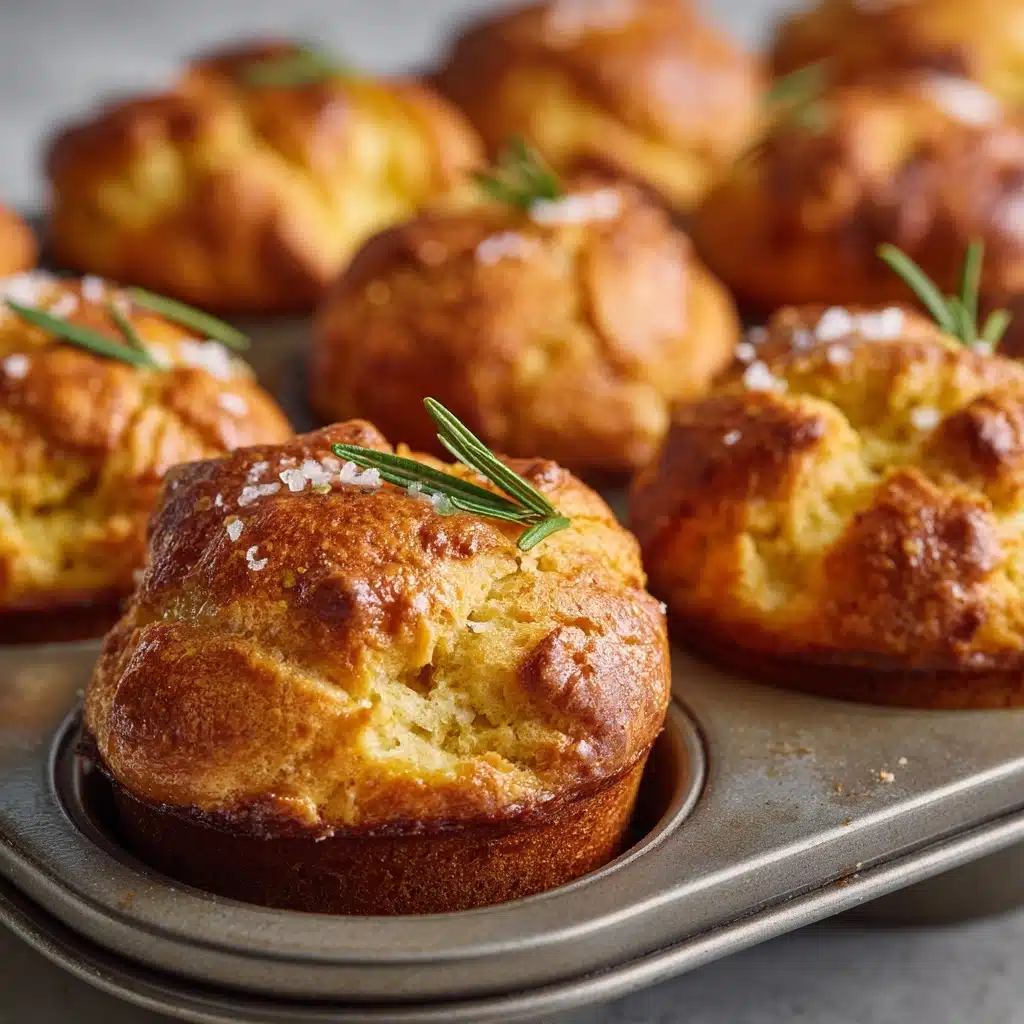 Rosemary Garlic Focaccia Muffins Recipe - Recipe Image