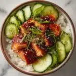 Spicy Salmon Bowls with Coconut Rice Recipe