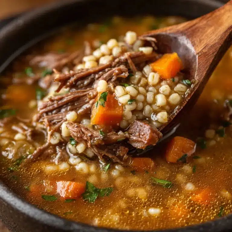 Hearty Beef and Barley Soup Recipe
