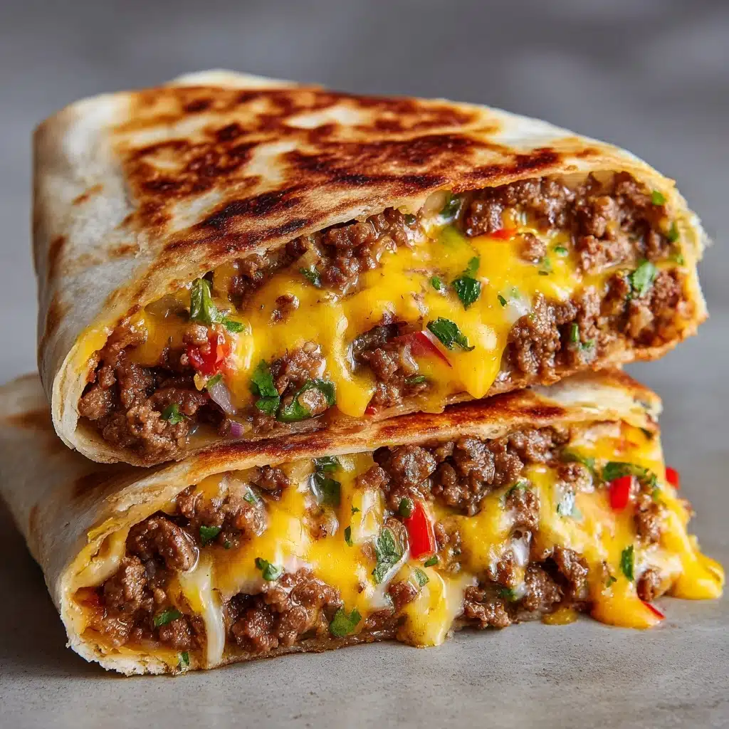 Crunchy Cheeseburger Wrap Recipe - Recipe Image