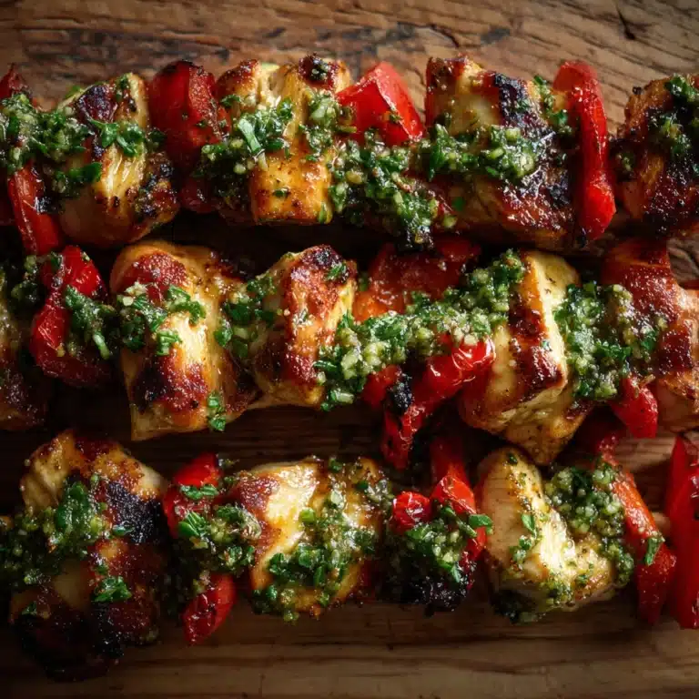 Chicken Pesto Kabobs Recipe