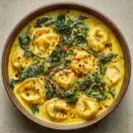 Creamy Spinach Tortellini Soup Recipe
