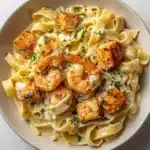 Creamy Salmon and Shrimp Pasta Recipe