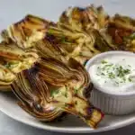Grilled Artichokes with Garlic Aioli Recipe