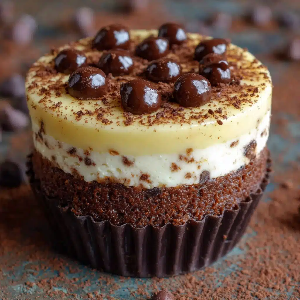 Brownie Bottom Mini Cheesecakes Recipe - Recipe Image