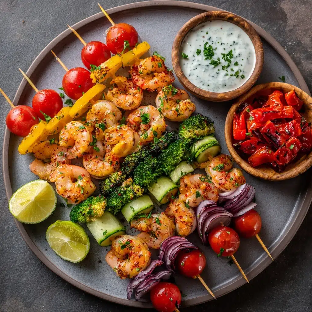 Shrimp and Vegetable Skewers Recipe