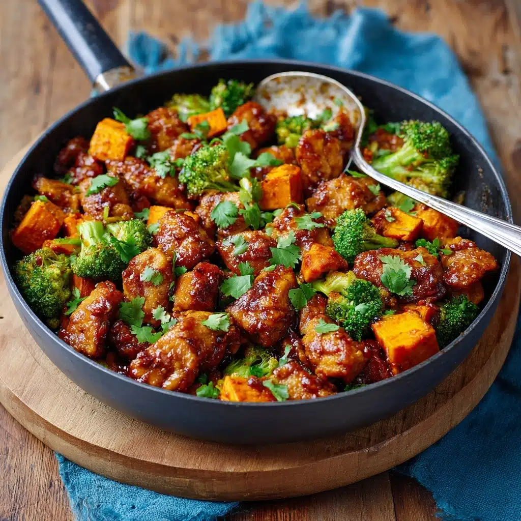 One-Pan Honey BBQ Chicken & Sweet Potatoes Recipe