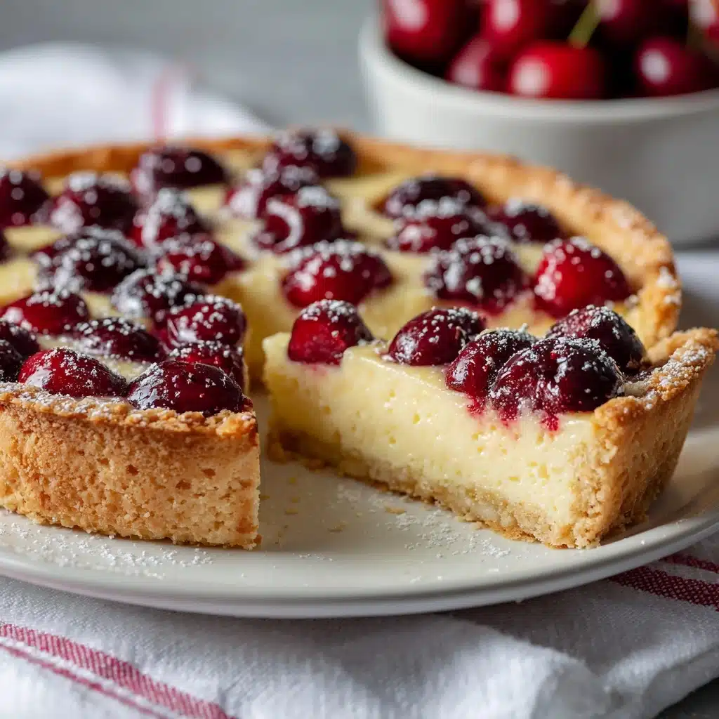 German Cherry Cake – Cherry Custard Pie Recipe