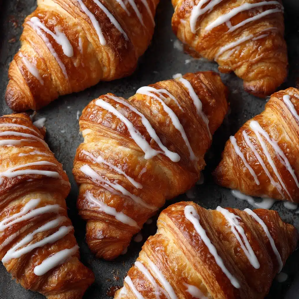 Pumpkin Pie Crescents with Maple Glaze Recipe