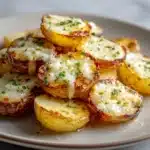 Parmesan Smashed Potatoes with Garlic Dip Recipe