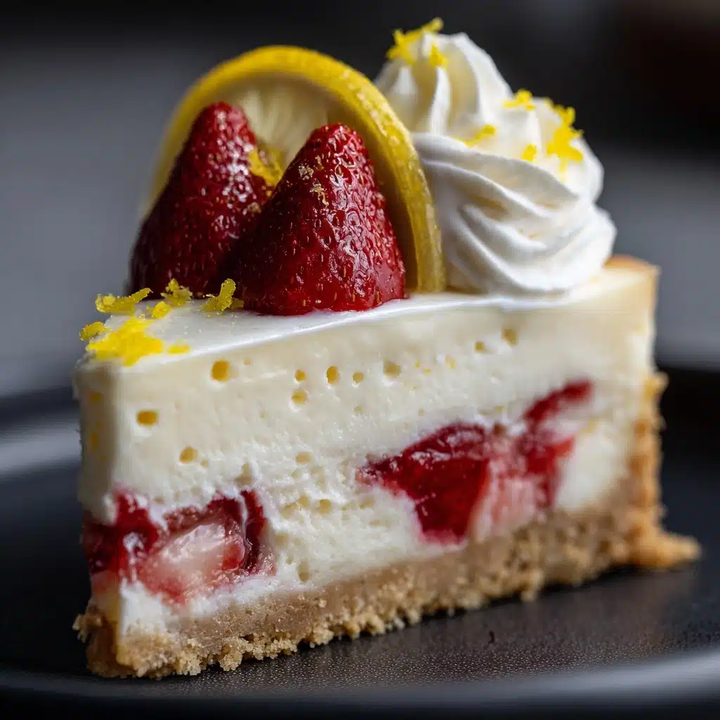 Strawberry Lemon Cheesecake Recipe