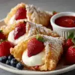 Deep Fried Strawberry Cheesecake Recipe