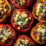 Spicy Vegetarian Quinoa Stuffed Bell Peppers Recipe