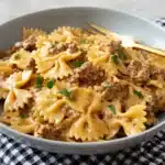 Creamy Ground Beef and Bowtie Pasta – The Ultimate Comfort Food Recipe