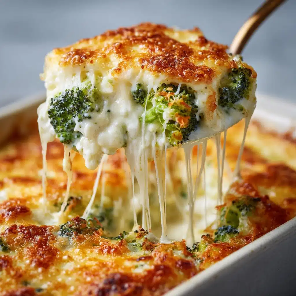 Chicken Broccoli Alfredo Bake with a Crispy Topping Recipe