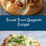 Easy Cheesy Bread Bowl Spaghetti Recipe Delight Recipe