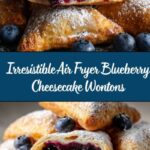 Air Fryer Blueberry Cheesecake Wontons Recipe