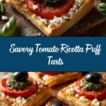 Tomato, Black Olive, and Ricotta Puff Tarts Recipe