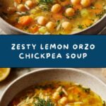 Lemon Orzo Chickpea Soup Recipe