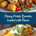Cheesy Potato Burritos Comfort Meal Recipe