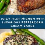 Filet Mignon with Creamy Peppercorn Sauce Recipe