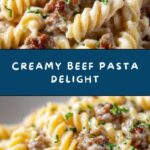 Stovetop Creamy Ground Beef Pasta Recipe